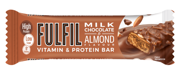 Picture of Fulfil Bars Milk Choc & Almond 15 x55g