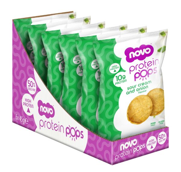 Picture of Novo Protein Pops Sour Cream Onion 6 x 45g