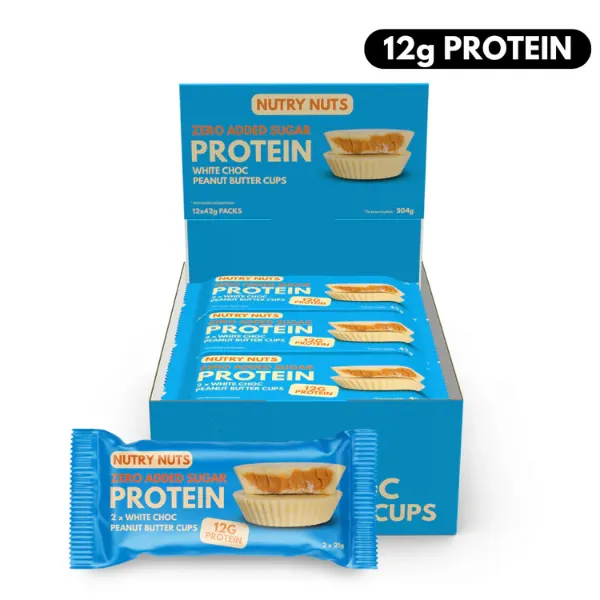Picture of Nutry Nuts White Choc Peanut Butter Cups 12 x42g