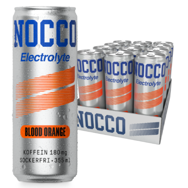 Picture of NOCCO ELECTROLYTE BLOOD ORANGE 12X355ML