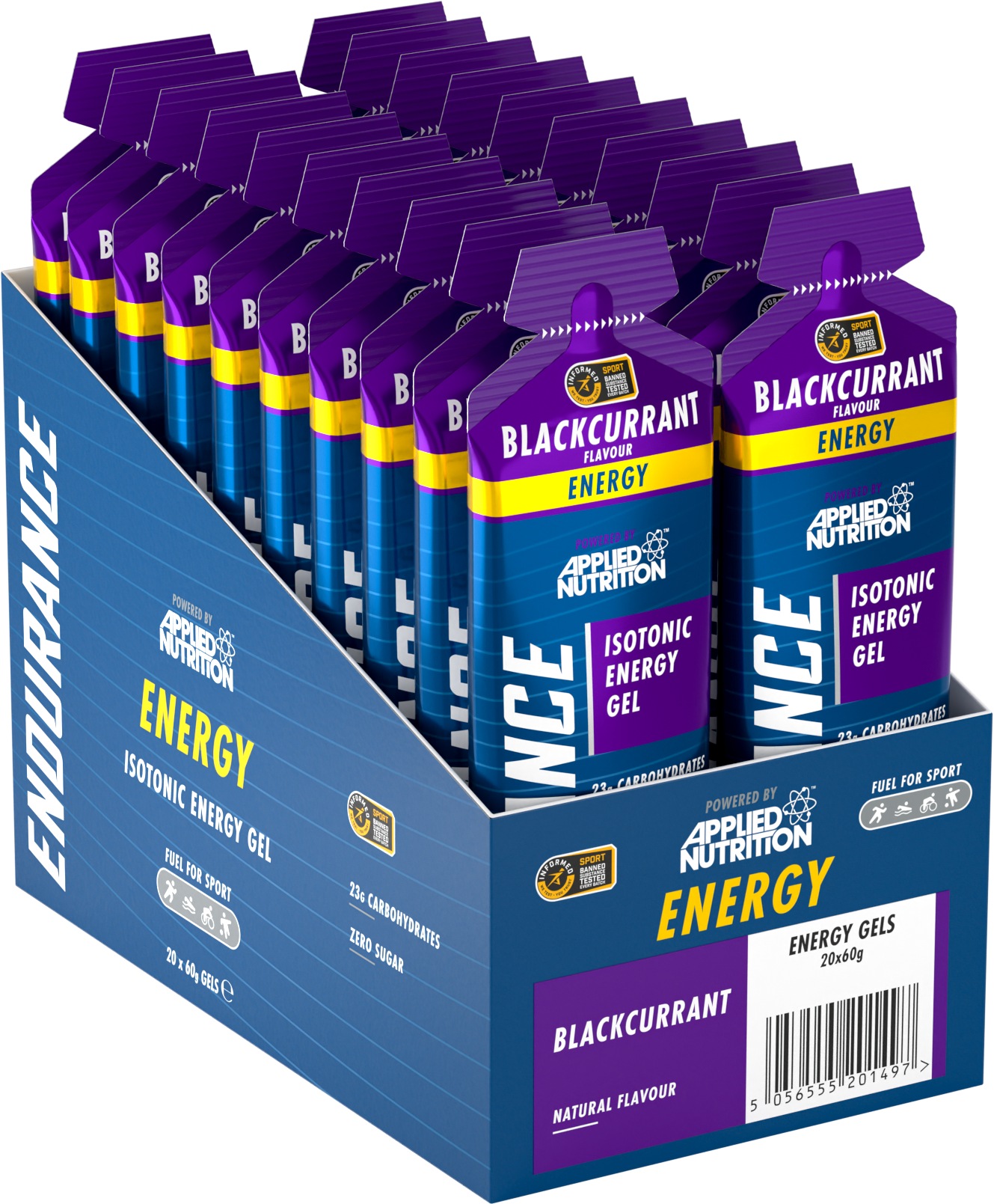 Gel Endurance Velocity Fuel - Energy Blackcurrant x20